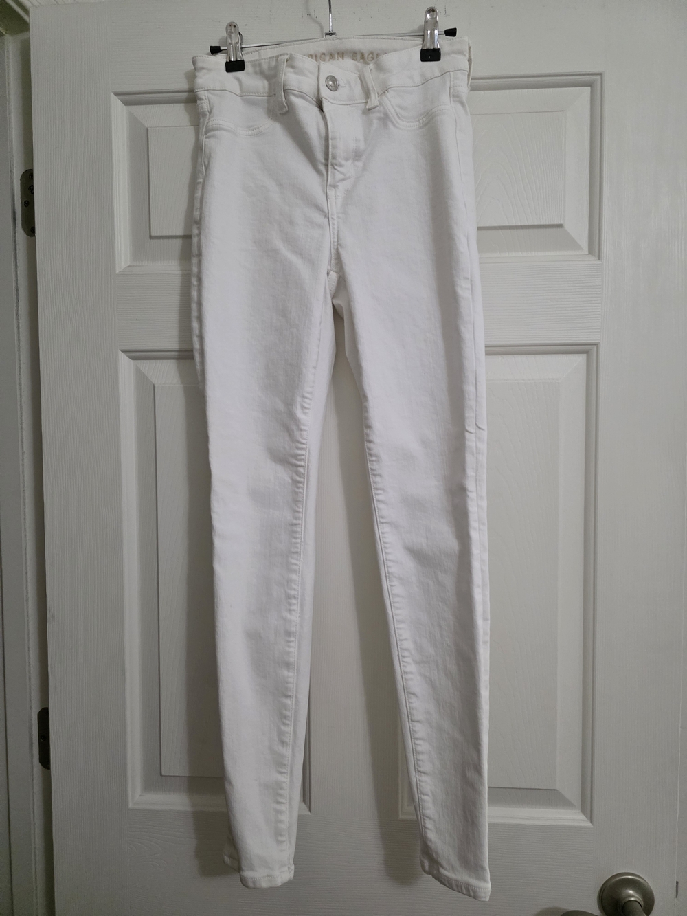 American Eagle - Women - White Skinny Jeans - High Rise - Size 2R